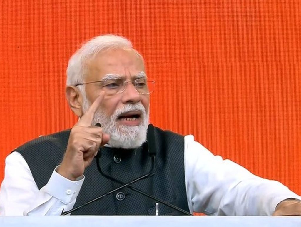 PM Modi in New Delhi on Octber