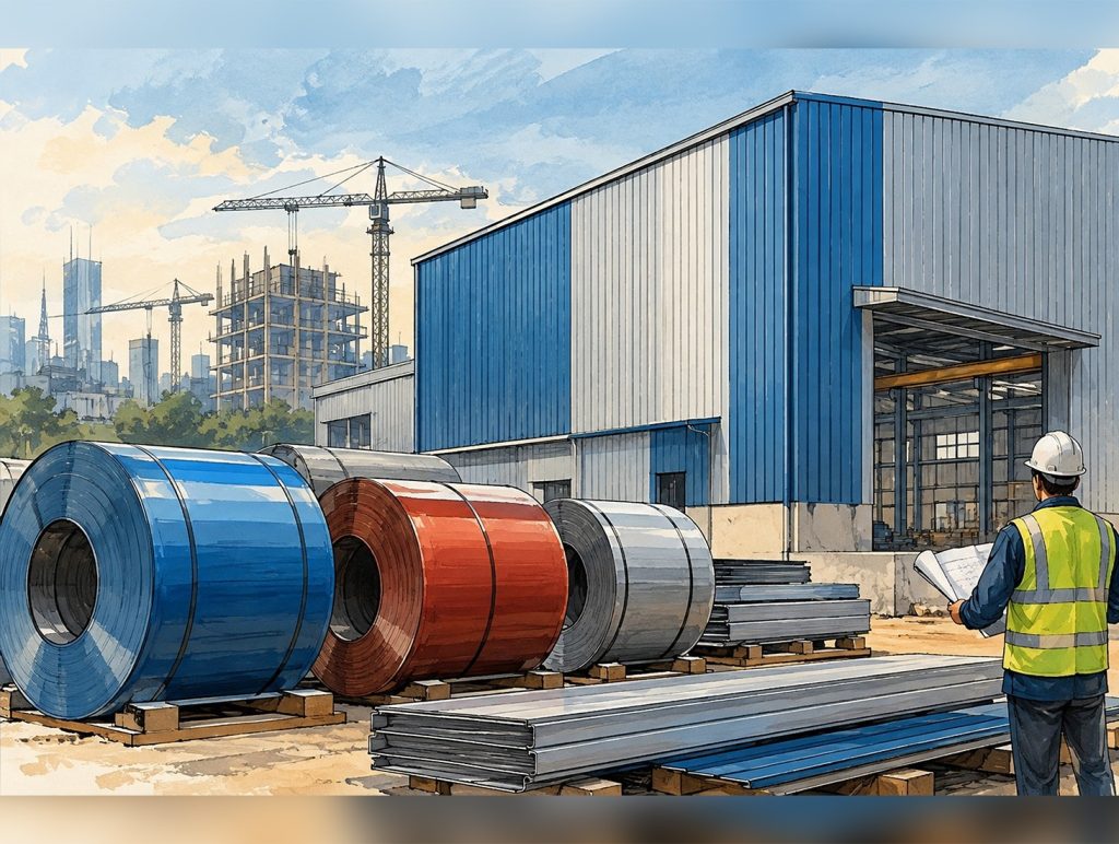 Pre-painted steel, cladding range launched for construction sector