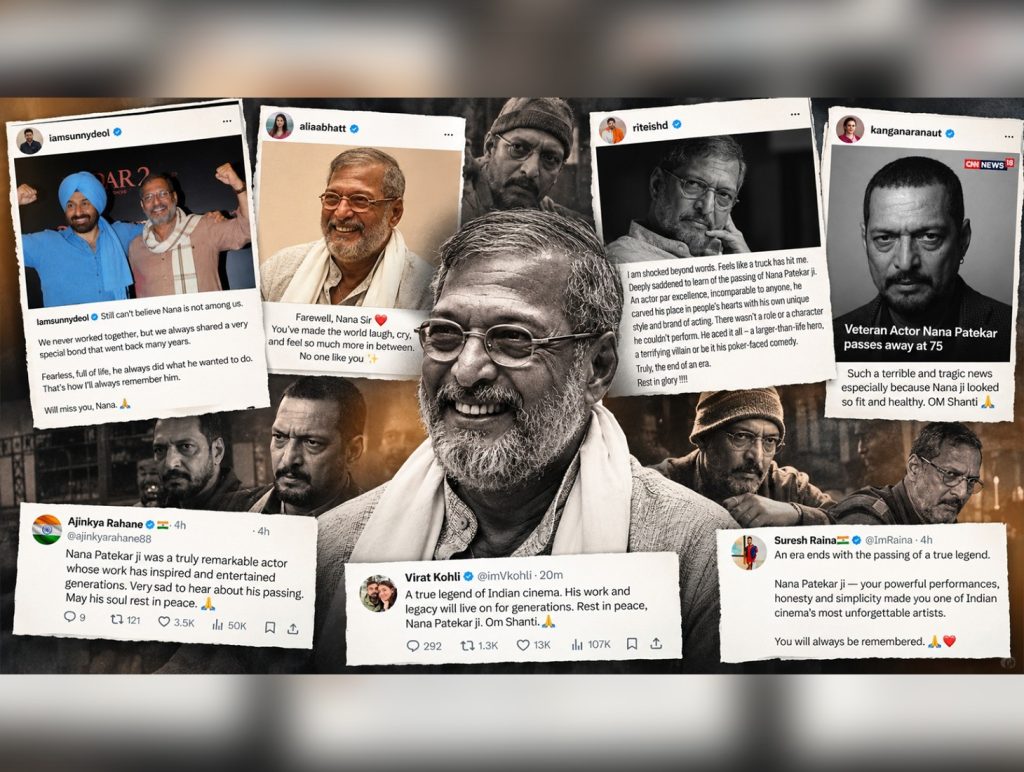 Tributes pour in from cricketers, film fraternity for Nana Patekar